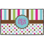 Stripes & Dots Door Mat - 60"x36" (Personalized)