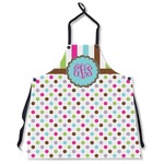 Stripes & Dots Apron Without Pockets w/ Monogram