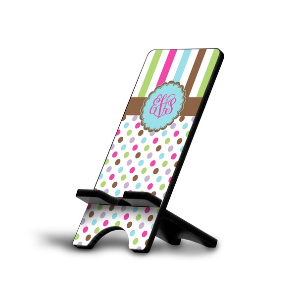 Custom Stripes & Dots Cell Phone Stand (Personalized)