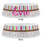 Stripes & Dots Plastic Pet Bowls - Large - APPROVAL