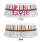 Stripes & Dots Plastic Pet Bowls - Medium - APPROVAL