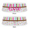 Stripes & Dots Plastic Pet Bowls - Small - APPROVAL