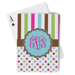 Stripes & Dots Playing Cards (Personalized)