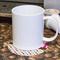 Stripes & Dots Round Paper Coaster - With Mug