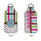 Stripes & Dots Sanitizer Holder Keychain - Large APPROVAL (Flat)