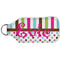 Stripes & Dots Sanitizer Holder Keychain - Large (Back)