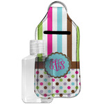 Stripes & Dots Hand Sanitizer & Keychain Holder - Large (Personalized)