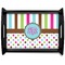 Stripes & Dots Serving Tray Black Large - Main