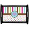 Stripes & Dots Serving Tray Black Small - Main