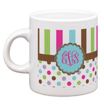Stripes & Dots Espresso Cup (Personalized)