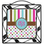 Stripes & Dots Square Trivet (Personalized)