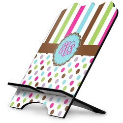 Stripes & Dots Stylized Tablet Stand (Personalized)