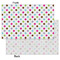 Stripes & Dots Tissue Paper - Lightweight - Small - Front & Back