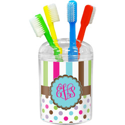 Stripes & Dots Toothbrush Holder (Personalized)