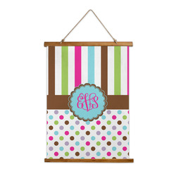 Stripes & Dots Wall Hanging Tapestry - Tall (Personalized)