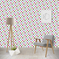 Stripes & Dots Wallpaper & Surface Covering (Water Activated - Removable)