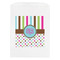 Stripes & Dots White Treat Bag - Front View