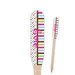 Stripes & Dots Paddle Wooden Food Picks - Double Sided (Personalized)