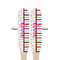 Stripes & Dots Wooden Food Pick - Paddle - Double Sided - Front & Back