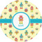 Robot 1" Multipurpose Round Labels - Single Sticker