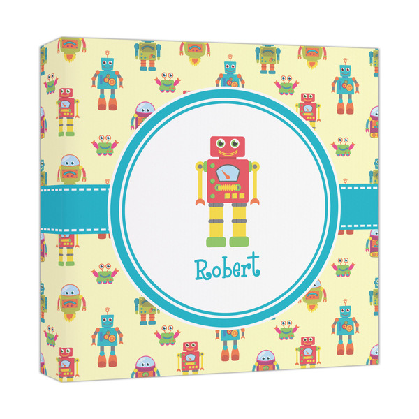 Custom Robot Canvas Print - 12x12 (Personalized)