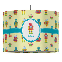 Robot 16" Drum Pendant Lamp - Fabric (Personalized)