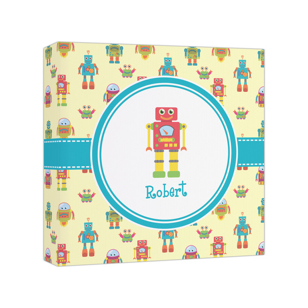 Custom Robot Canvas Print - 8x8 (Personalized)