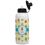 Robot Water Bottles - Aluminum - 20 oz - White (Personalized)