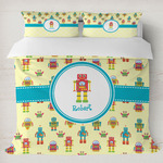 Robot Duvet Cover Set - King (Personalized)