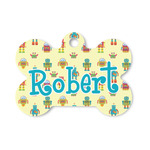 Robot Bone Shaped Dog ID Tag - Small (Personalized)