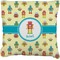 Robot Burlap Pillow 16"