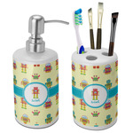 Robot Ceramic Bathroom Accessories Set (Personalized)