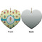 Robot Ceramic Flat Ornament - Heart Front & Back (APPROVAL)