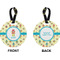 Robot Circle Luggage Tag (Front + Back)