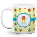 Robot 20 Oz Coffee Mug - White (Personalized)