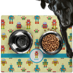 Robot Dog Food Mat - Large w/ Name or Text