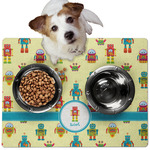 Robot Dog Food Mat - Medium w/ Name or Text