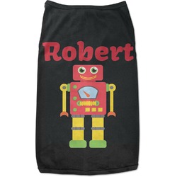Robot Black Pet Shirt - L (Personalized)