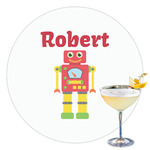 Robot Printed Drink Topper - 3.5" (Personalized)