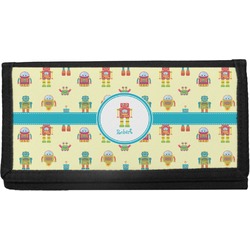 Robot Canvas Checkbook Cover (Personalized)