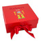 Robot Gift Boxes with Magnetic Lid - Red - Front