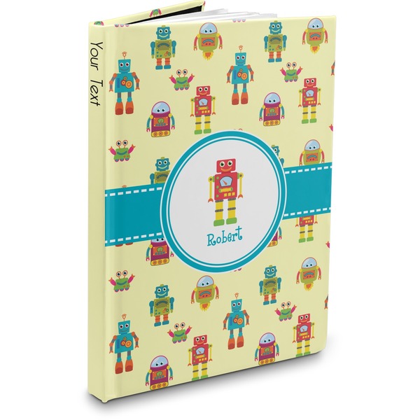 Custom Robot Hardbound Journal - 7.25" x 10" (Personalized)