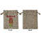 Robot Medium Burlap Gift Bag - Front Approval