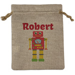 Robot Burlap Gift Bag (Personalized)