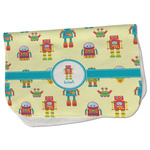 Robot Burp Cloth - Fleece w/ Name or Text