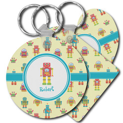 Robot Plastic Keychain (Personalized)