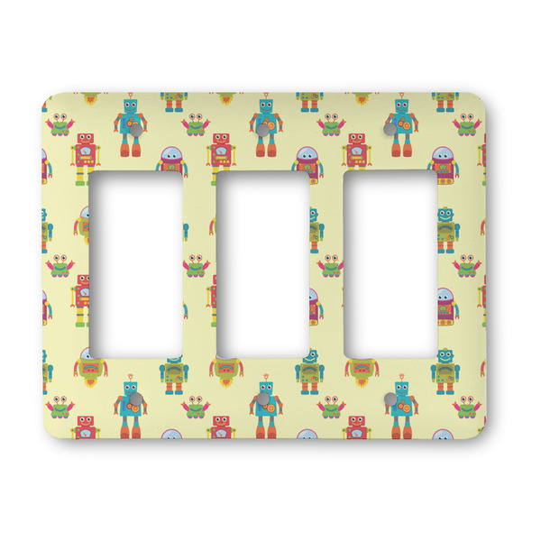 Custom Robot Rocker Style Light Switch Cover - Three Switch