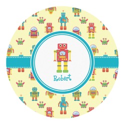 Robot Round Decal - Medium (Personalized)