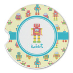 Robot Sandstone Car Coaster - Single (Personalized)