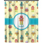 Robot Extra Long Shower Curtain - 70"x84" (Personalized)